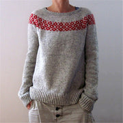 Digital 3D Christmas Round Neck Long Sleeve Sweater