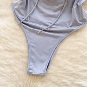 Plus-Size Bunny Ear Hooded Bodysuit Cosplay Romper