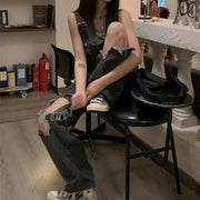 High-Waisted Slim Fit Street Pants