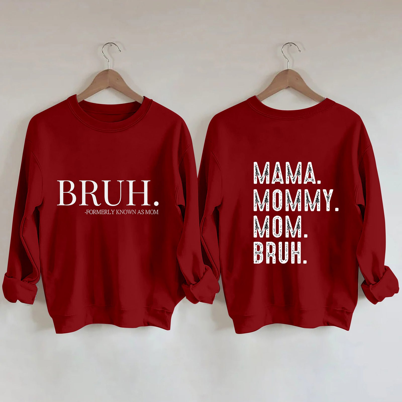 Trendy Letter Print Round Neck Hoodie for Women