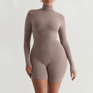 Women's Solid Backless Slim Fit Jumpsuit