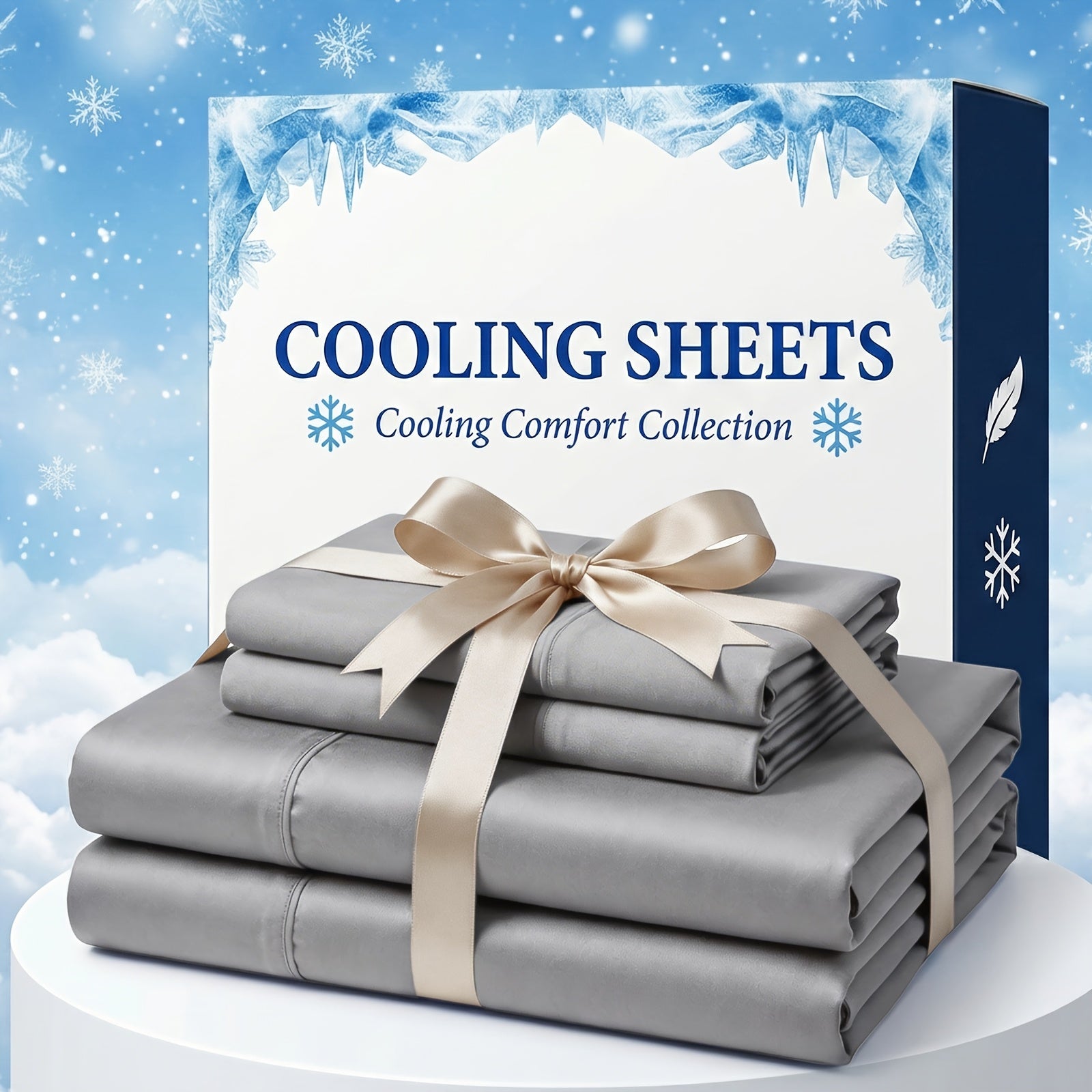 Bamboo Fiber Bed Sheet Set with Extra Deep Pockets - Breathable and Cooling