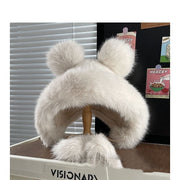 Warm Fox Fur Hat