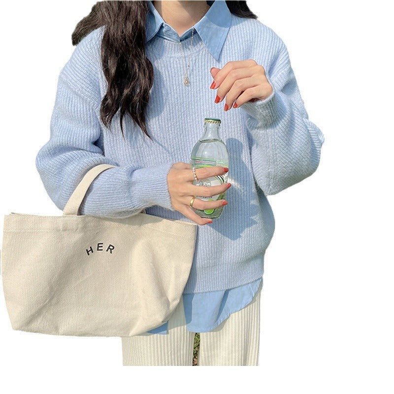 Soft Glutinous Gentle Loose and Idle Pullover Sweater