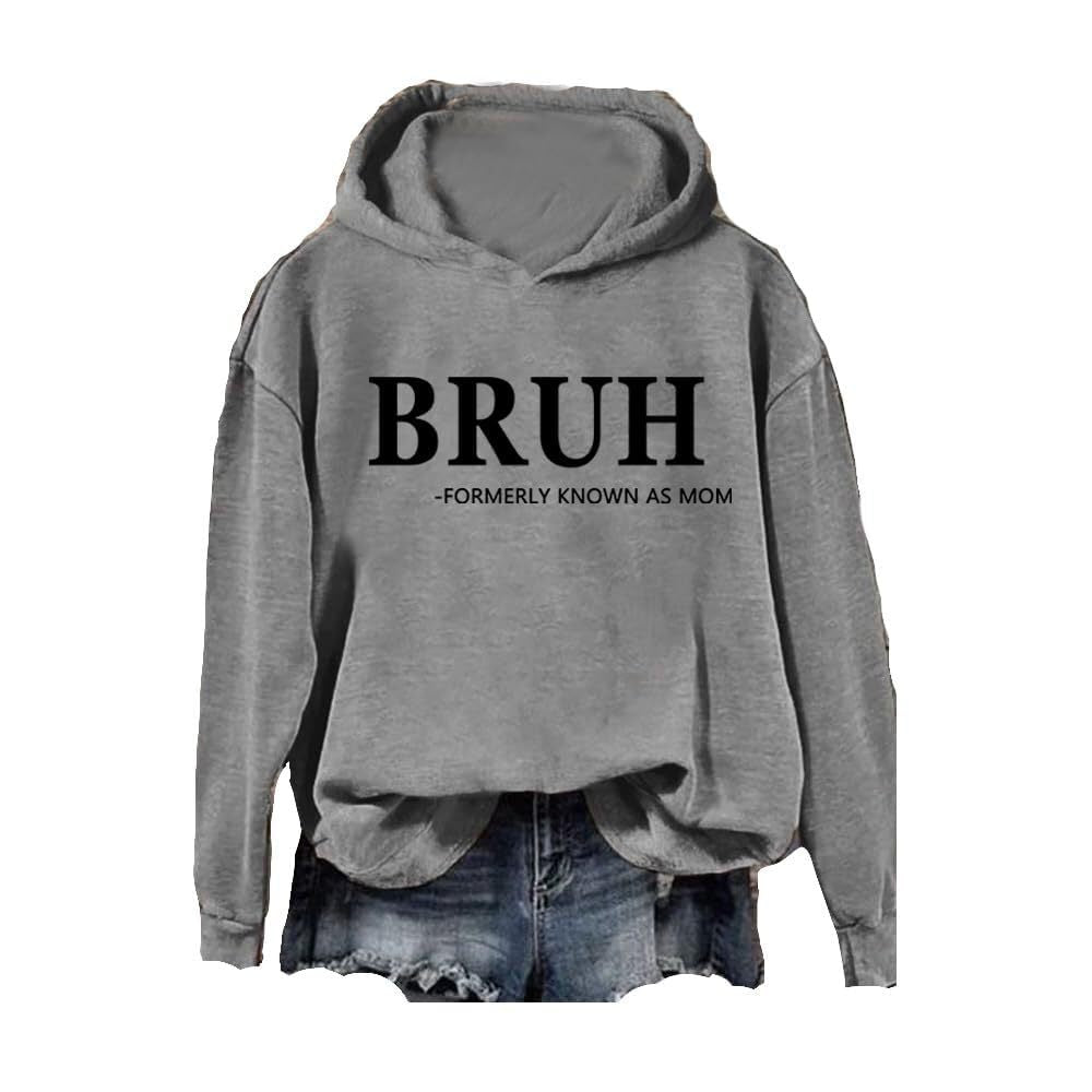 Women's Fashion Printed Casual Hooded Long Sleeve Sweater