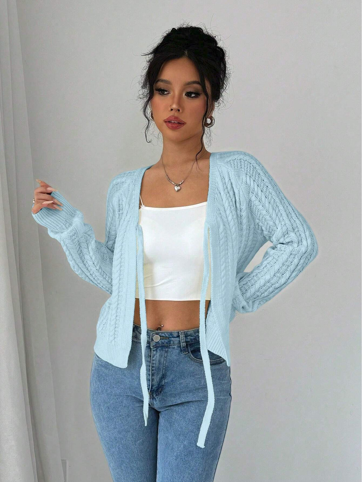 Long Sleeved Knitted Sweater for Women