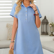 Summer New Solid-color Loose-fitting A-line Skirt
