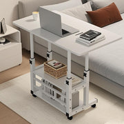 Adjustable Height Rolling Table with Wheels