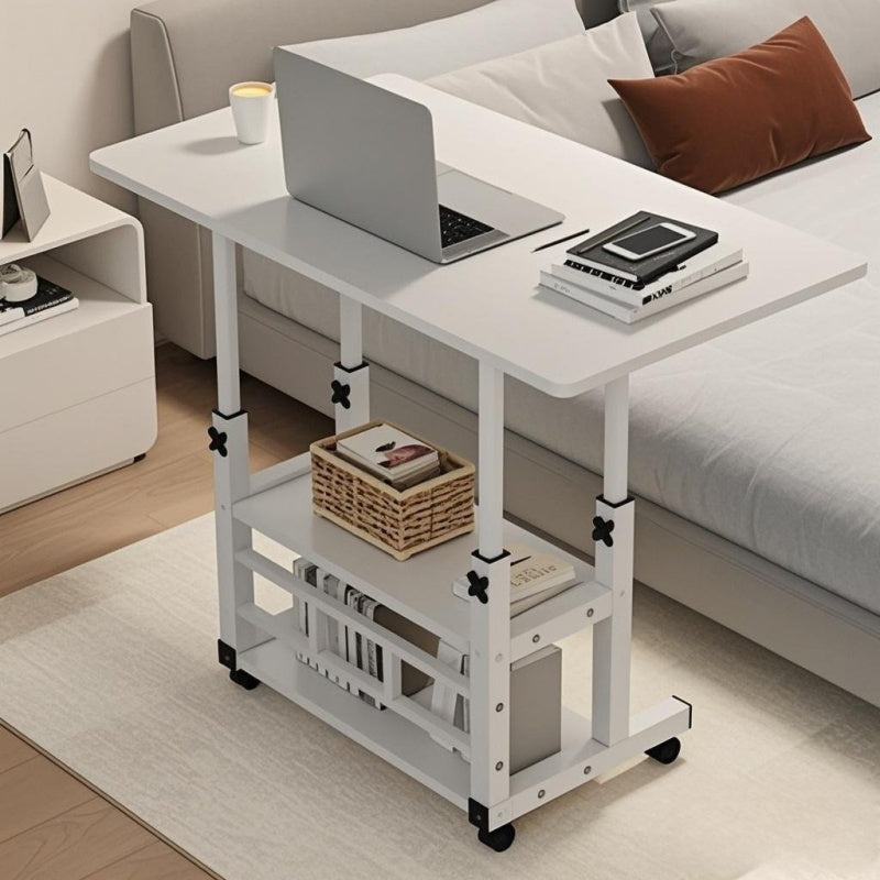 Adjustable Height Rolling Table with Wheels