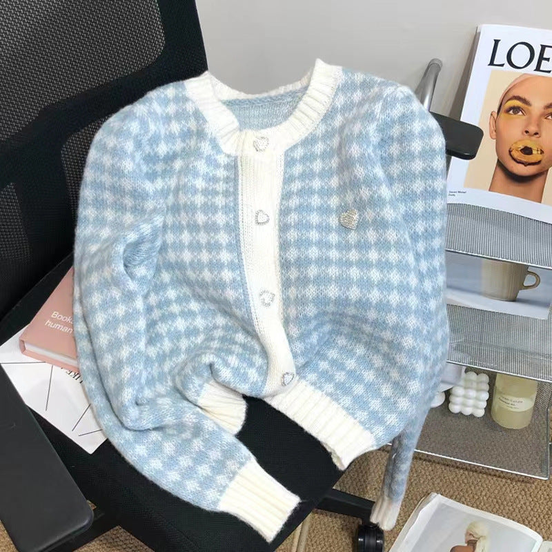 Soft and Fragrant Knitted Jacket, Women's Short Sweater