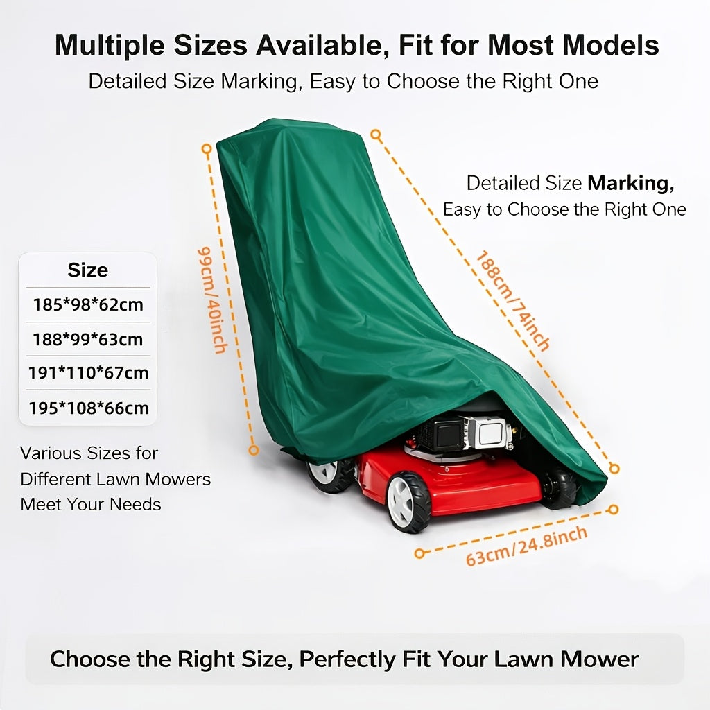 Outdoor Lawn Mower Cover – 300D Oxford Fabric with Drawstring Bottom Closure