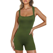 Summer Solid Color Jumpsuit Women's Sports