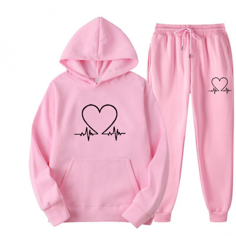 Cozy Fleece Hooded Sweatshirt & Jogger Set