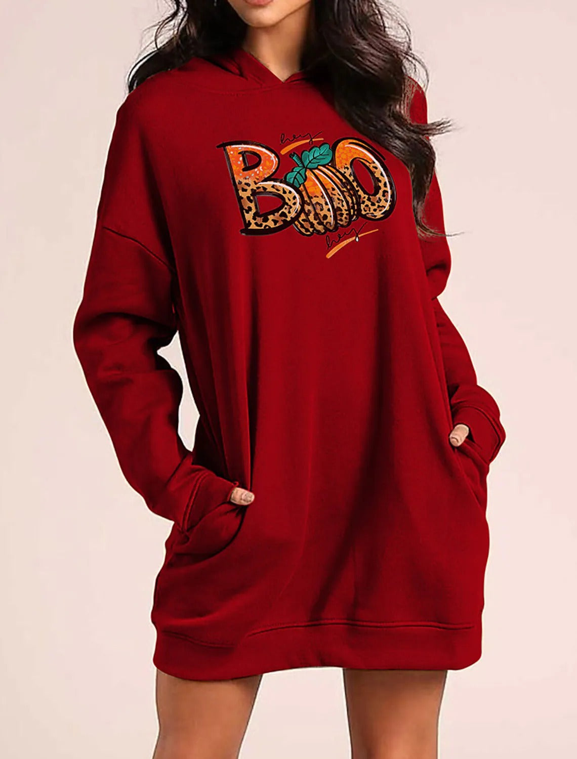 Women's 3D Printed Graphic Long Sweater Dress