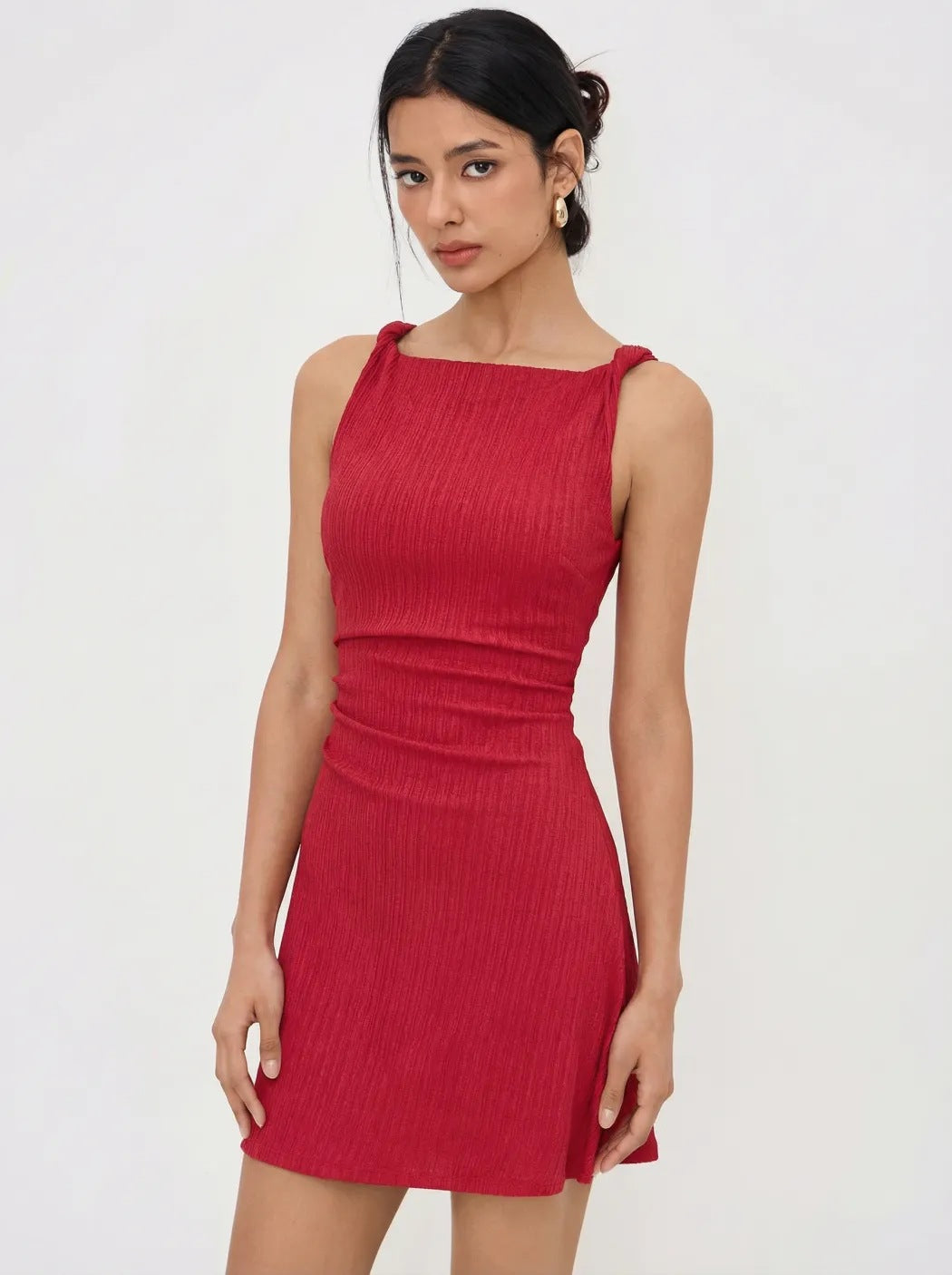 Summer Pleated Design Slimming Chic Short Skirt