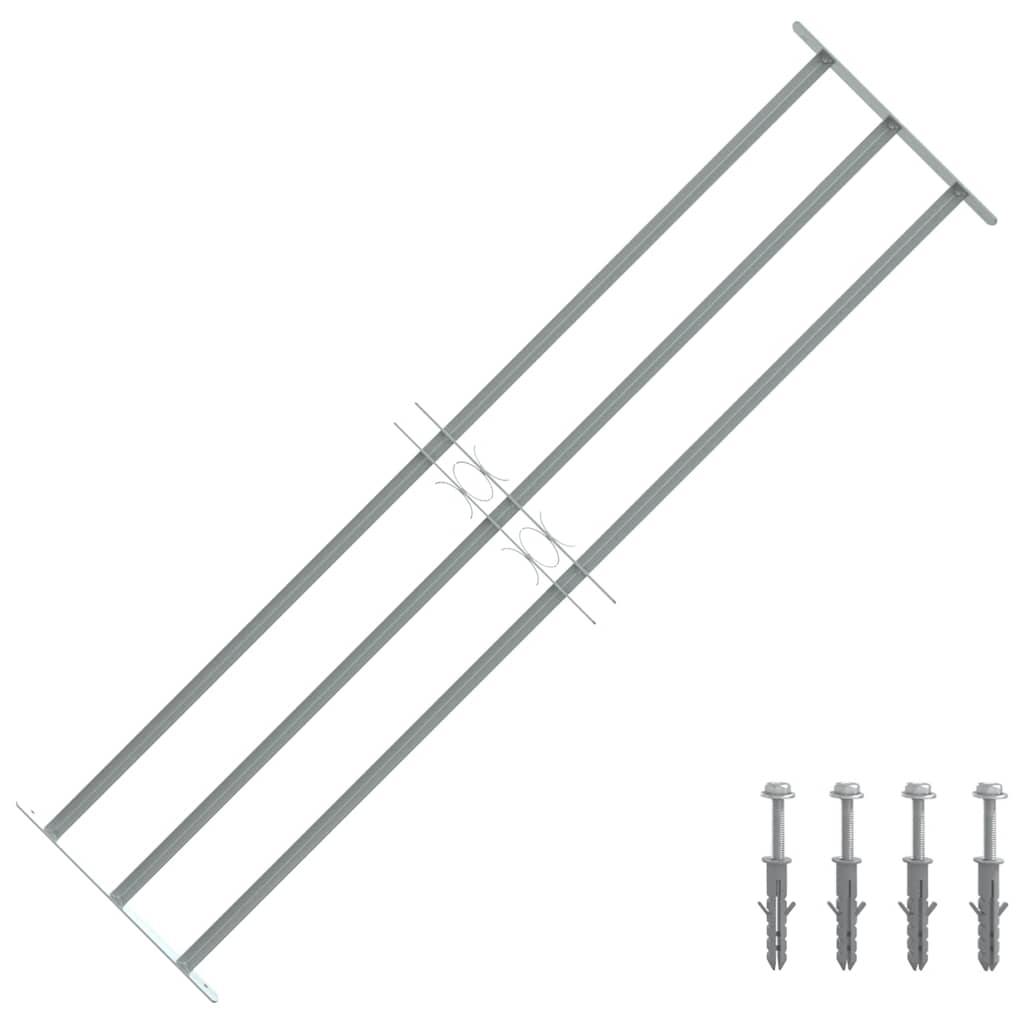 Adjustable Window Grille with 2 Crossbars 500-650 Mm