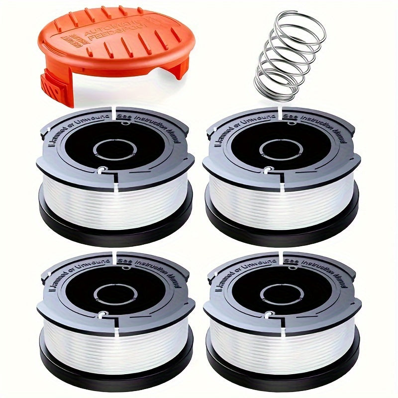 Black+Decker Weed Eater Trimmer Replacement Line Spool Kit: 3Ft (9M) 0.065 Inch (1.65Mm) AF-100 Automatic Feed Line, Compatible with B+D Trimmers