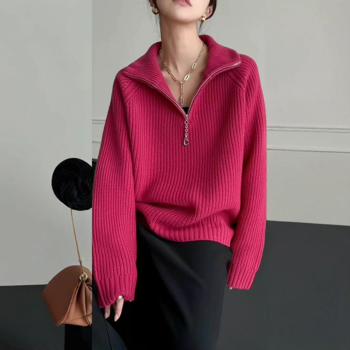 Fallwinter Sweater Loose-fitting and Thick