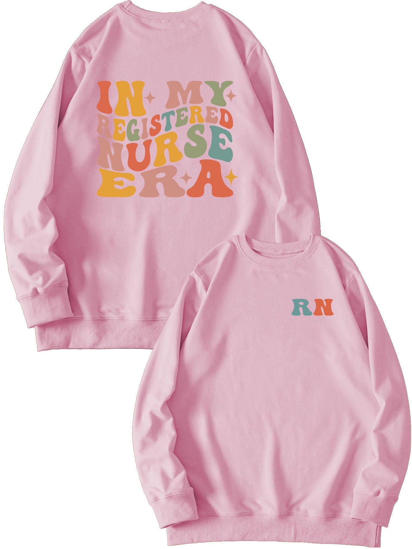 Women's Casual Round Neck Printed Sweatshirt