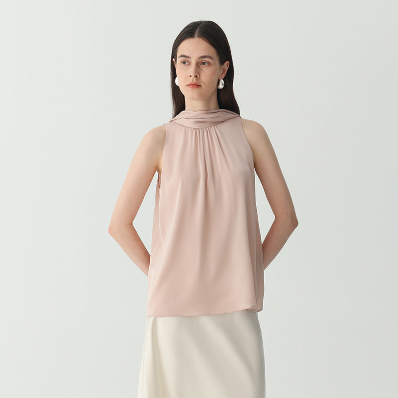 Elegant Silk Sleeveless Top for Women
