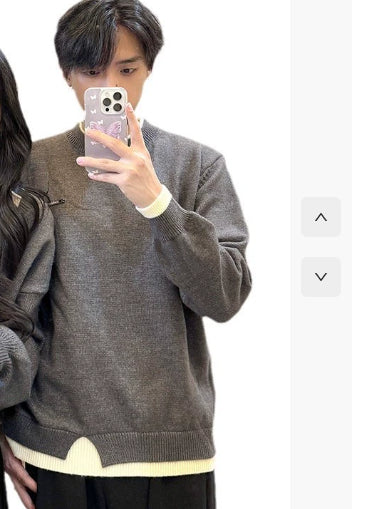 Autumn and Winter Couple Wear Thickening Three-piece Set