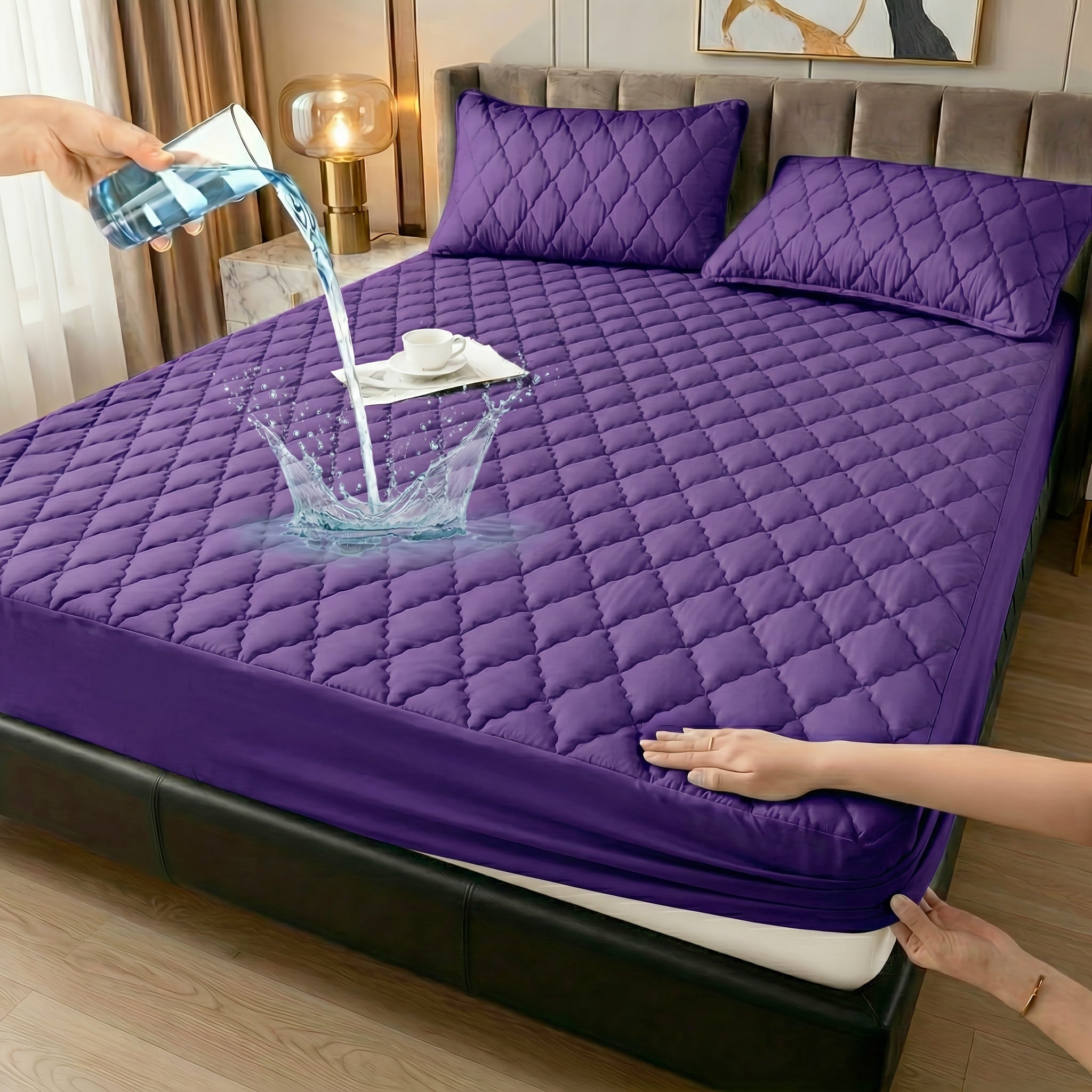 Waterproof Mattress Protector, Deep Pocket for 15-Inch Mattresses