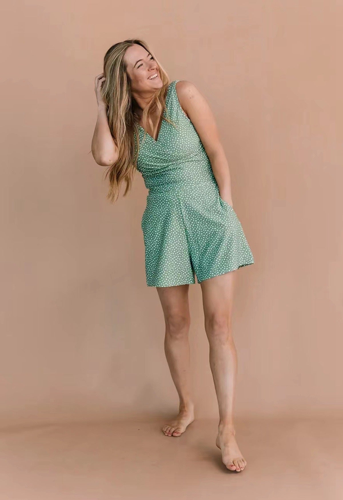 Flattering Polka Dot Plus-Size One-Piece Swimsuit