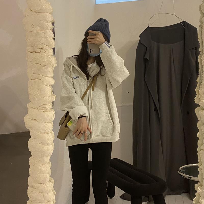 Women's Lightweight Zip-Up Hooded Sweater