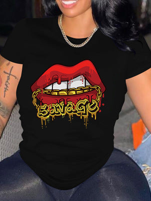 Women's Sweet Printed Short Sleeve Mesh Shrug