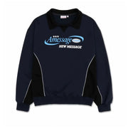 Retro American Letter Stitched Lapel Couple Sweater