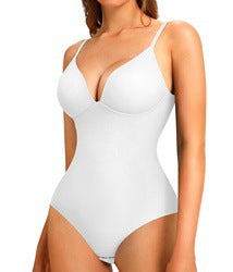Seamless V-Neck Waist Trainer & Body Shaping Corset