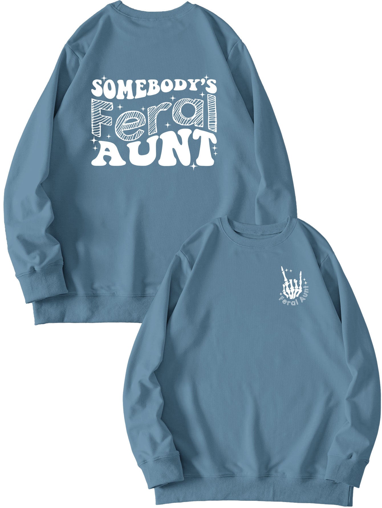 Women's Printed Loose Pullover Sweatshirt Street Fashion