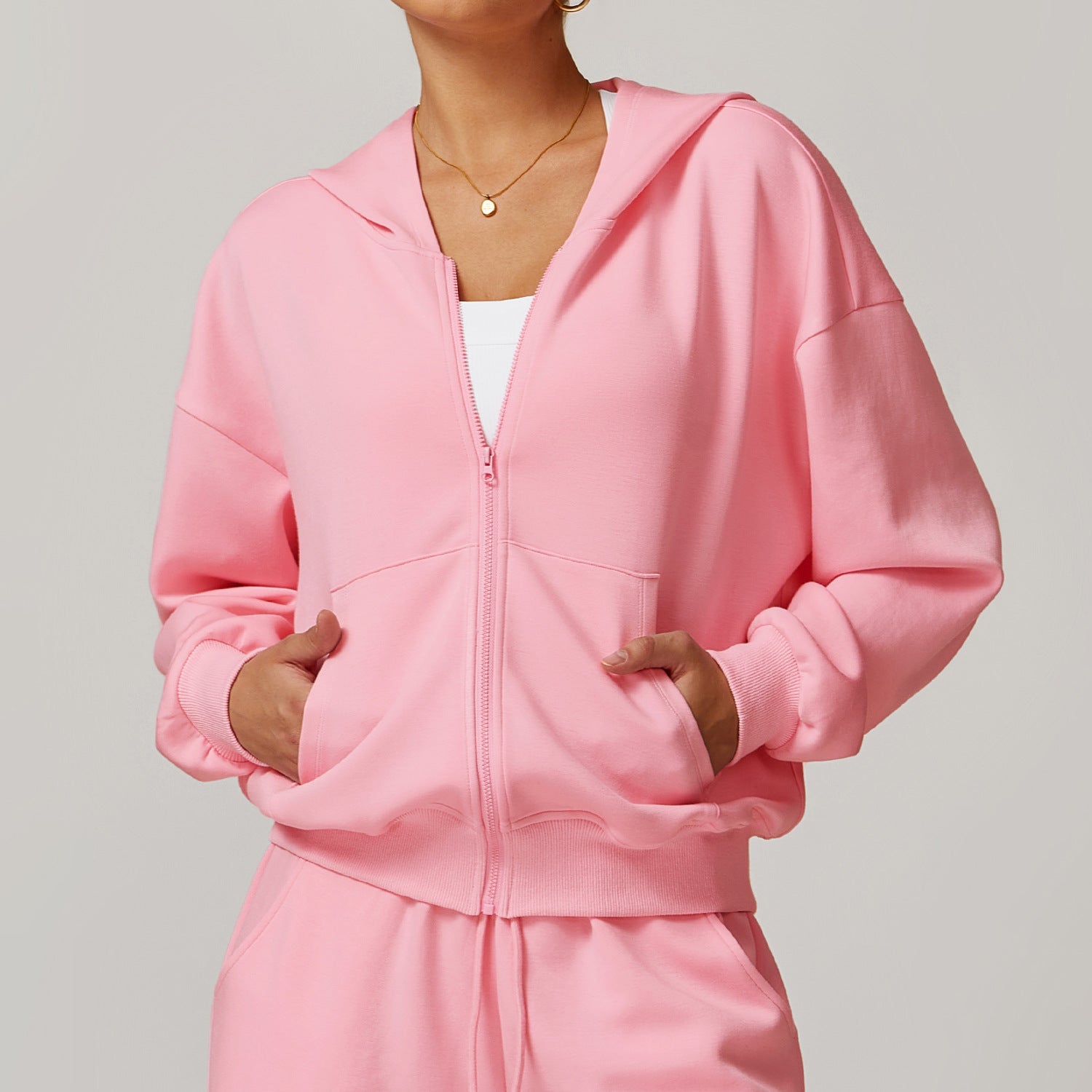 Women's Solid Casual Exercise Hoodie Sporty Pullover