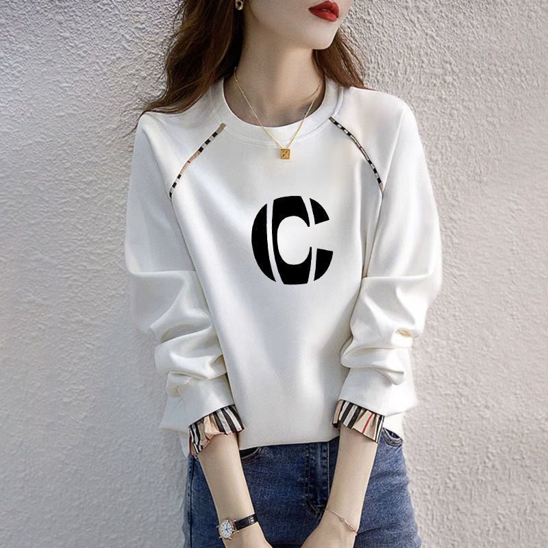 Korean-Style Loose Cotton Hooded Sweater for Women
