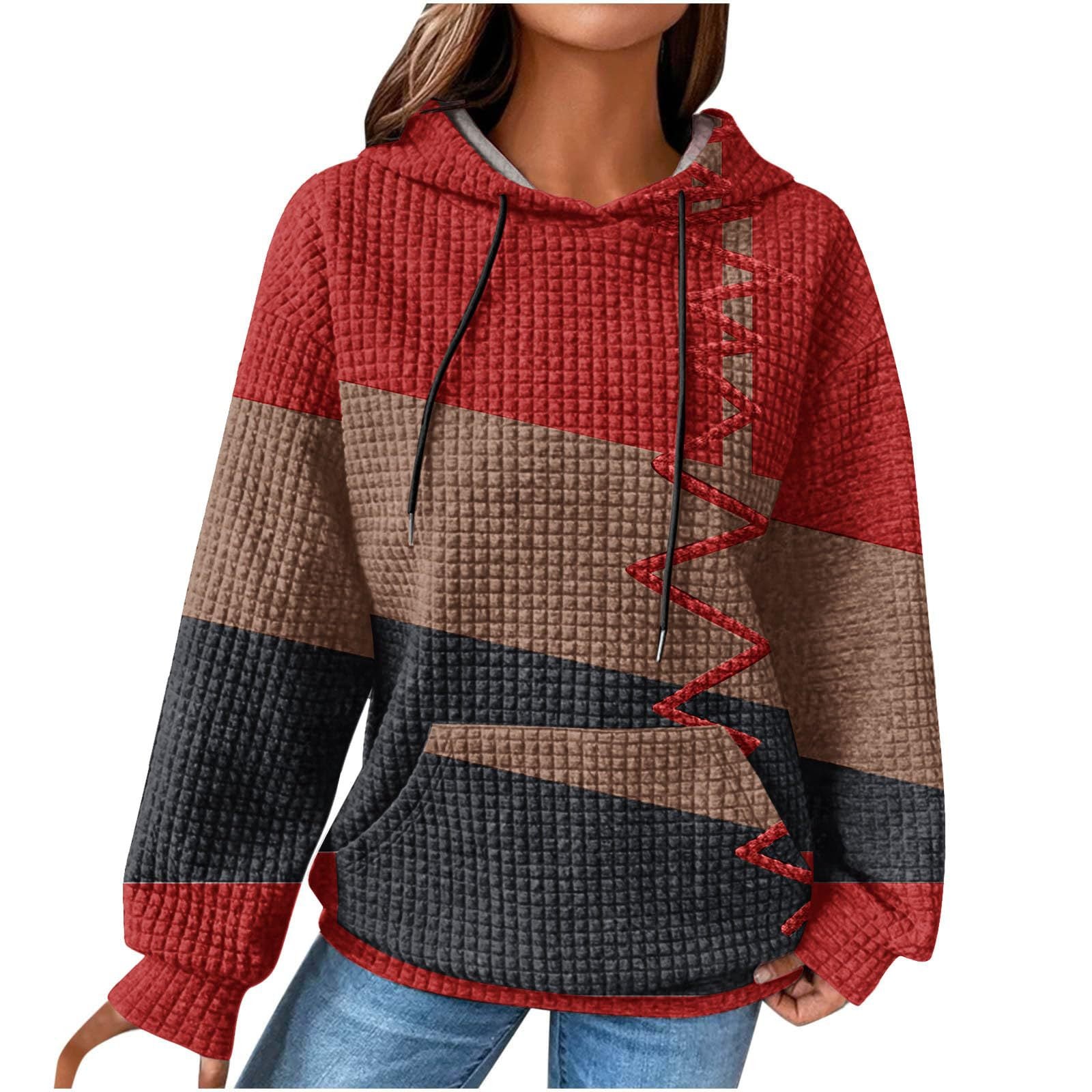 3D Printed Casual Winter Hooded Sweatshirt