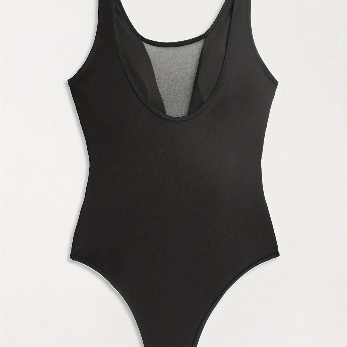 New Black Tight-Fitting One-Piece Swimsuit For Women