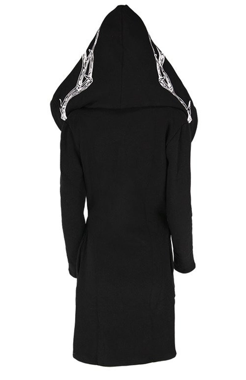 Chic Women's Long Animal Print Cardigan Sweater
