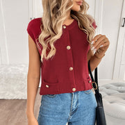 Retro College Knitted Cardigan – Warm, Trendy, Effortless Style