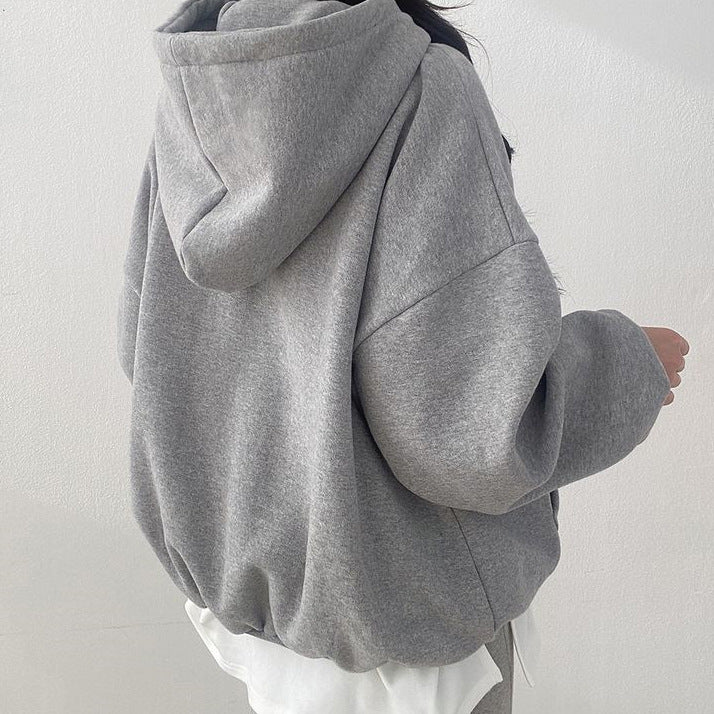 Women's Oversized Casual Embroidered Pullover Sweatshirt