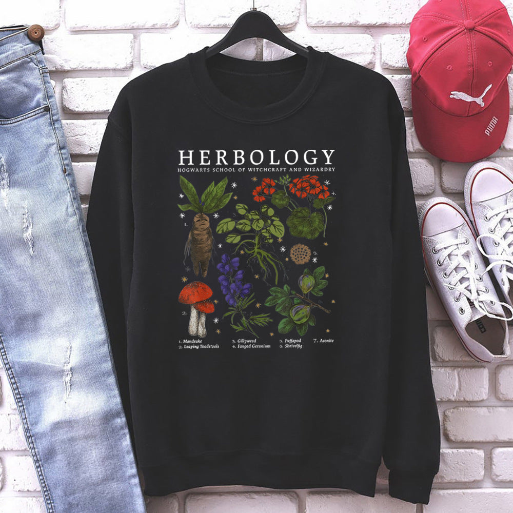 Chic Women's Long-Sleeve Printed Pullover Sweater