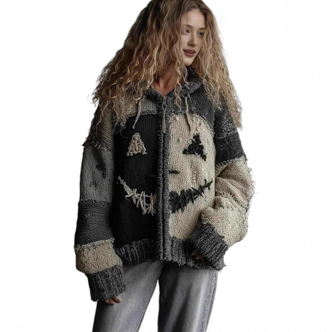 European and American Style Halloween Knitted Sweater