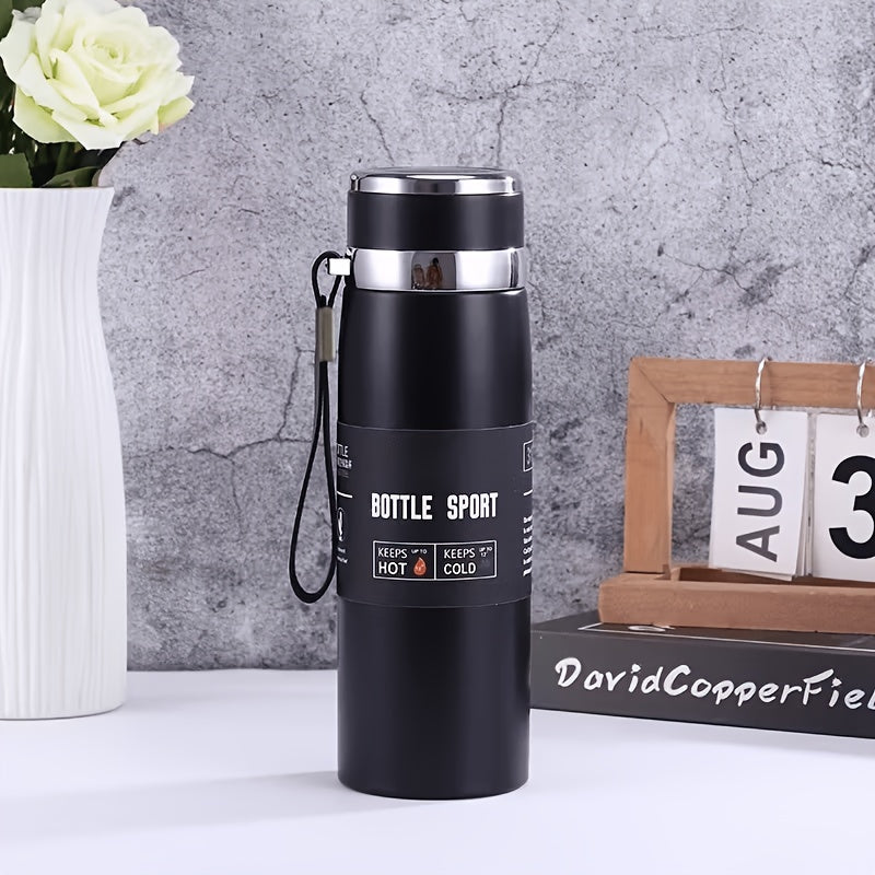 27.05 oz (800 ml) Large Insulated Vacuum Bottle - Leak-Proof Hot and Cold Drink Flask