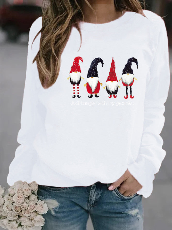 Cozy Letter Print Crew Neck Sweatshirt