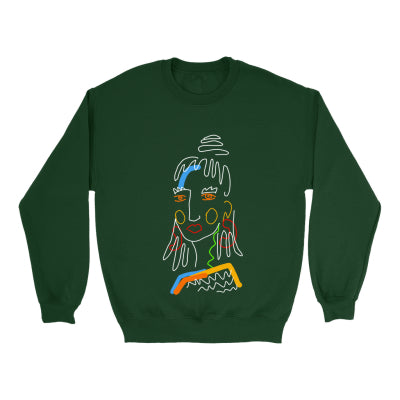 Cute Cartoon Print Slim Fit Pullover Sweatshirt