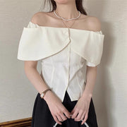 Flirty Off-Shoulder Puff Sleeve Top – Petite & Casual