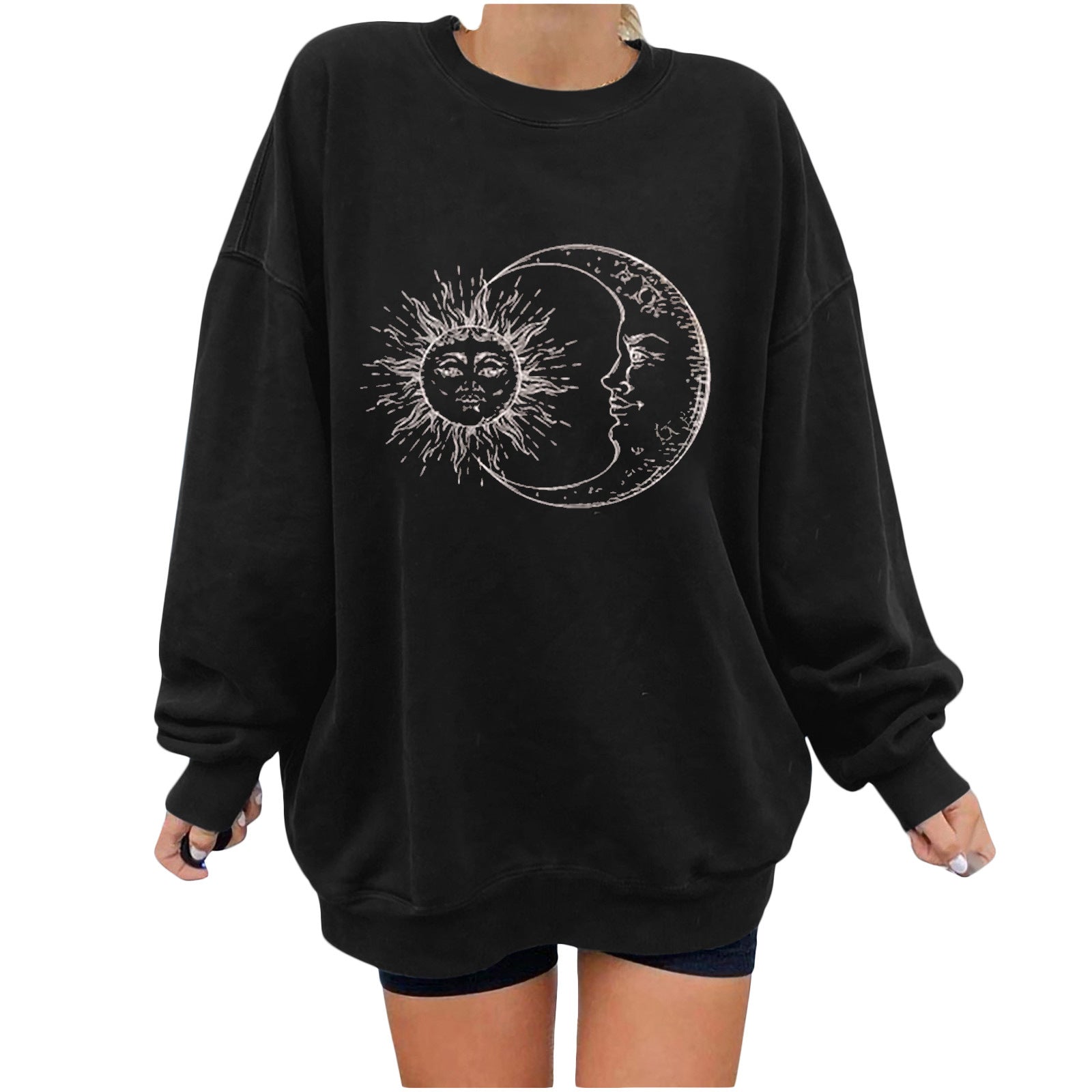 Urban Velvet Pullover Sweatshirt - Stylish & Cozy