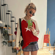 Cozy Striped Wool Blend Pullover Sweater for Women