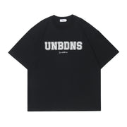 Retro Letter Graphic Short Sleeve Casual Streetwear Tee