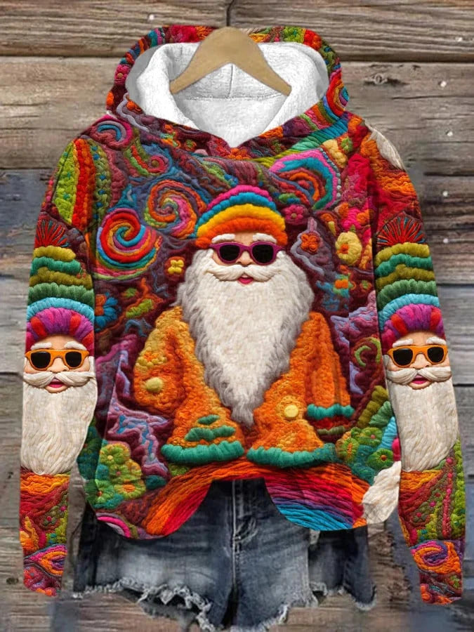 Women's 3D Printed Casual Hooded Jacket