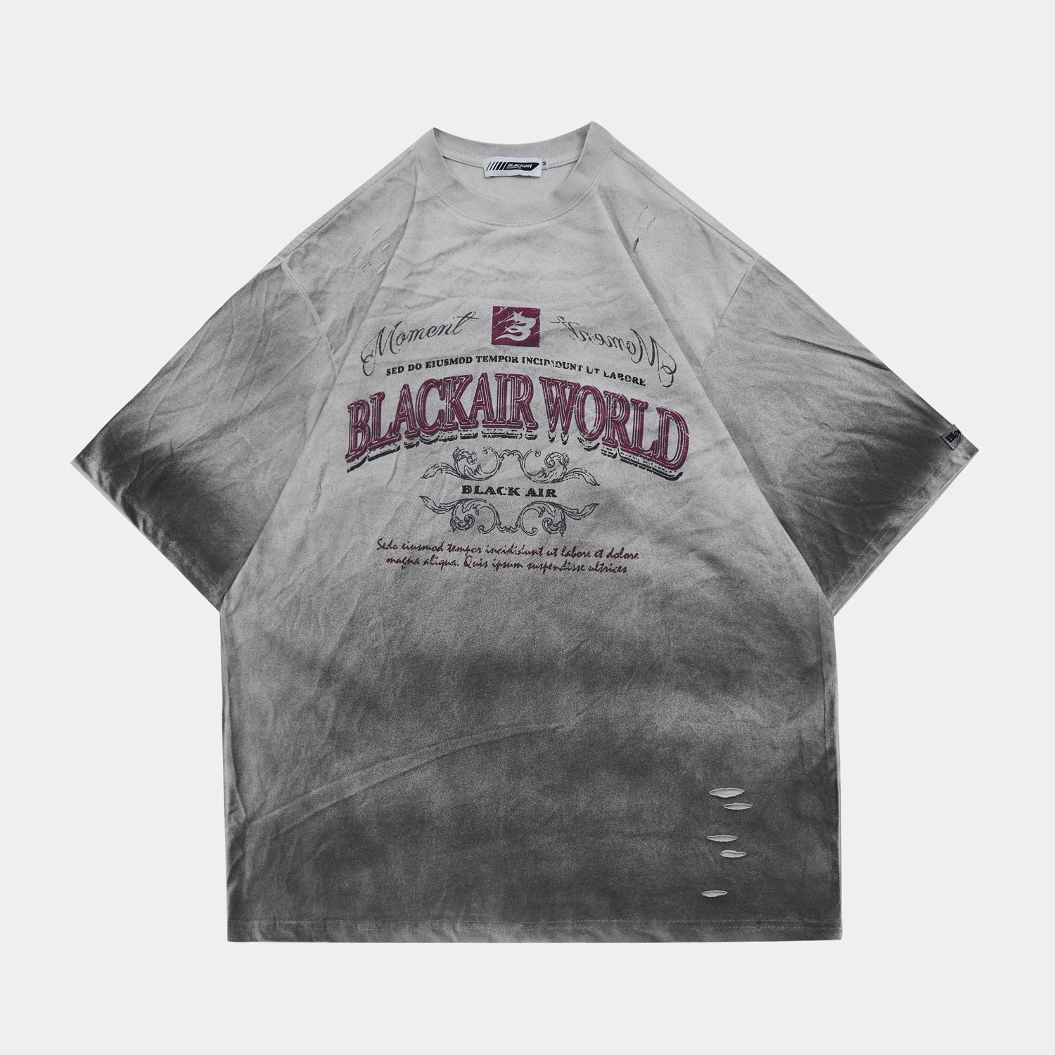 Retro Washed Letter Foam Graphic Tee